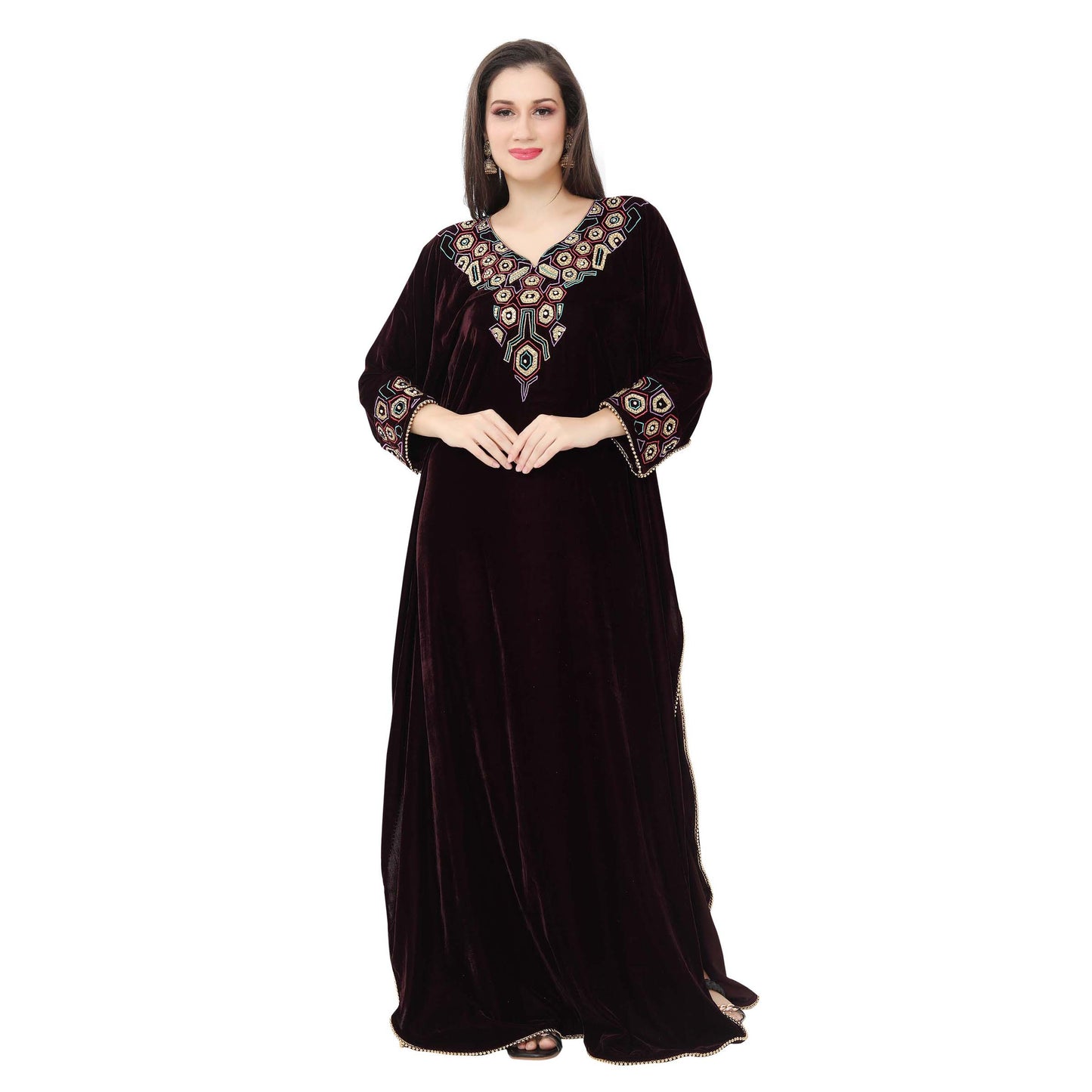 Arabic style trendy gowns for female Archives - StylesGap.com
